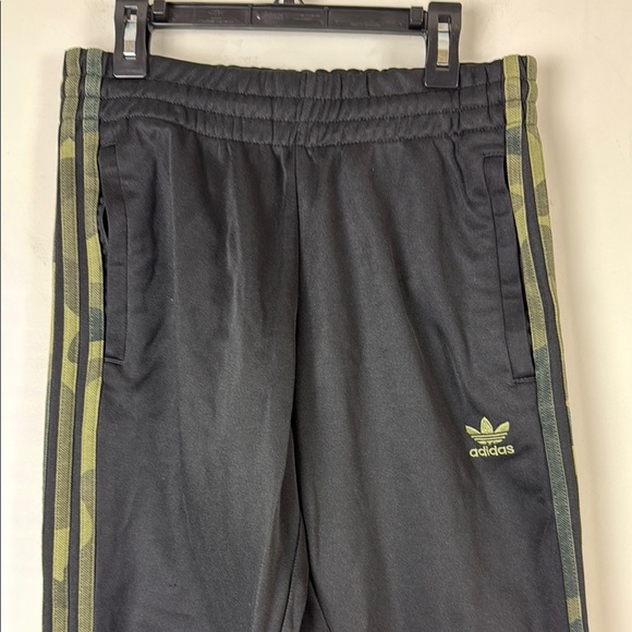 Adidas Black and Green Track Pants Size Small - Picture 2 of 6